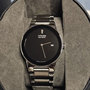 Citizen Eco-Drive Axiom 40mm Stainless Steel Black Dial Watch - AU1060-51E